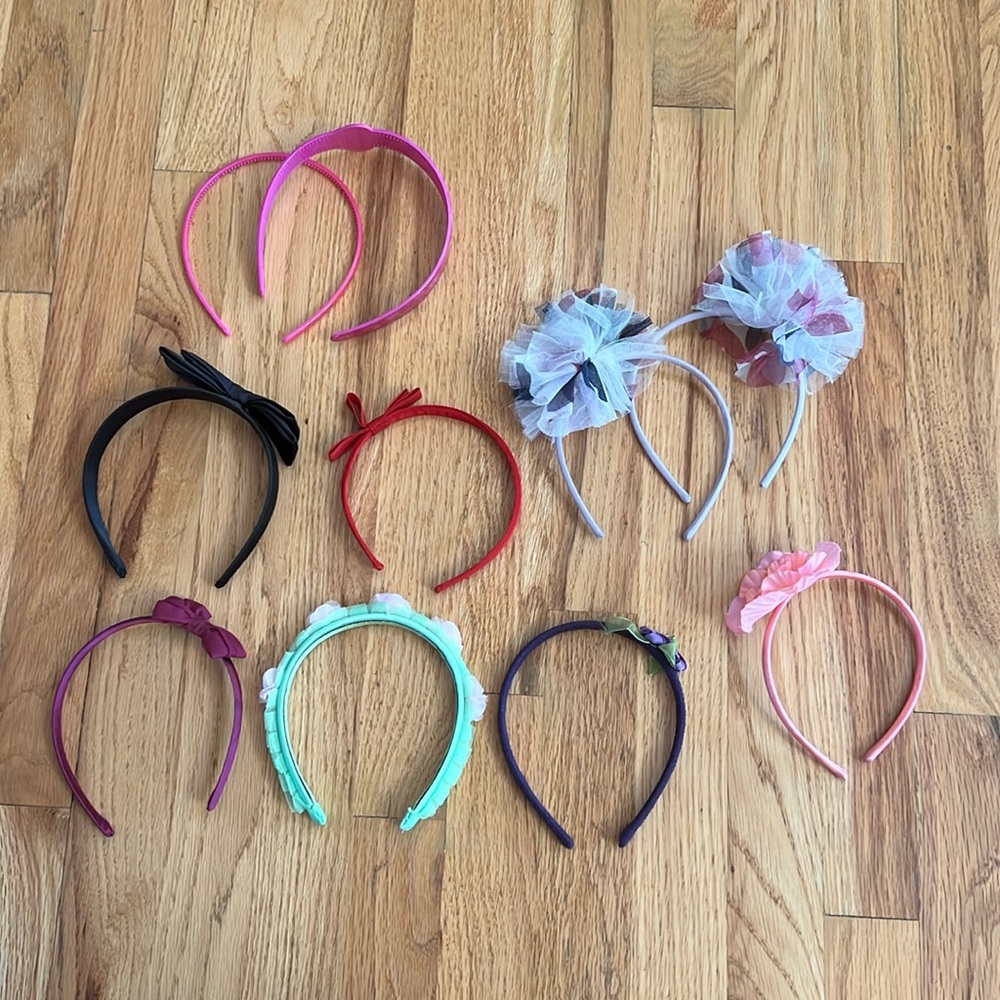 Girls Set of 10 Headbands
